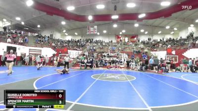 100 lbs Semifinal - Spencer Martin, Kokomo vs Guiselle Doroteo, Lafayette Jeff