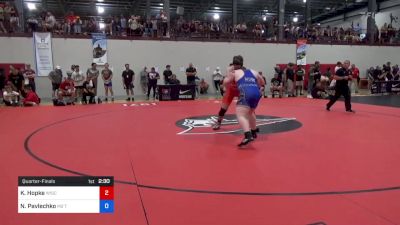 125 kg Quarterfinal - Koy Hopke, Wisconsin vs Nicholas Pavlechko, M2 Training Center