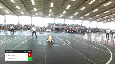 82 lbs Quarterfinal - Yaziel Navarro, El Paso Supers vs Lucas Chavez, Colorado Bad Boys