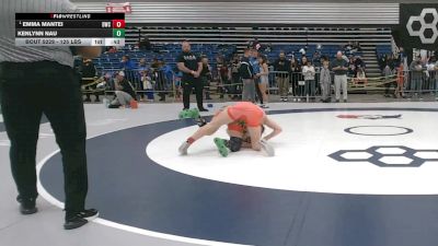 125 lbs Champ. Round 4 - Emma Mantei, Dundee Wrestling Club vs Kenlynn Nau