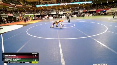 112 lbs Quarterfinal - Hayden May, West Valley Wolfpack vs Rogelio Alvarez, Wasilla High School