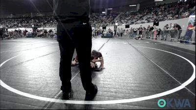 46 lbs Consi Of 8 #2 - Amelia Mairel, Perry Wrestling Club vs Harlow Bevins, Rough Riders