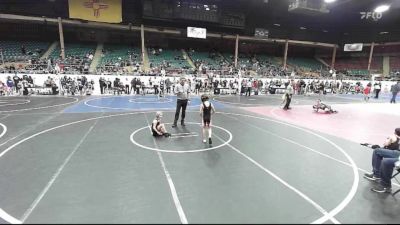 62 lbs Quarterfinal - Eloy Dominguez, NM Gold vs Kaja Thompson, NM Beast