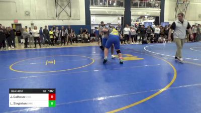 210 lbs Quarterfinal - Jesse Calhoun, Chestnut Ridge vs Levi Singleton, Canon-McMillan