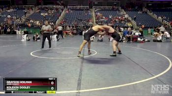 1A 285 lbs Semifinal - Koleson Dooley, Robbinsville vs Grayson Hoilman, Avery County