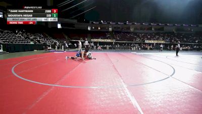 197 lbs Consi Of 16 #2 - Dane Hartmann, Jamestown vs Moustafa Hegab, San Jose State