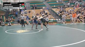 165.0 Round 2 - Dustin Winter, Pratt High School vs Gavin Allen, Haltsead HS / Sedgwick High School