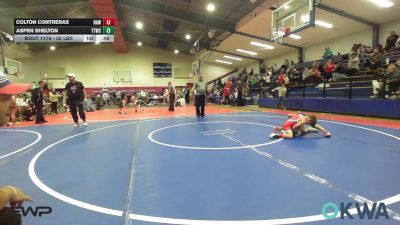 52 lbs Consi Of 4 - Colton Contreras, Raw Wrestling Club vs Aspen Shelton, Team Tulsa Wrestling Club