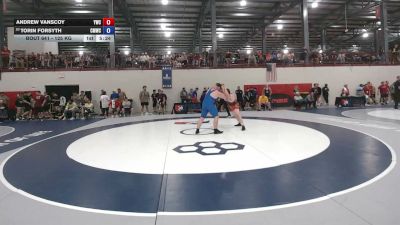 125 kg Champ. Rd Of 64 - Andrew Vanscoy, Yellowjacket Wrestling Club vs Torin Forsyth, CMWC