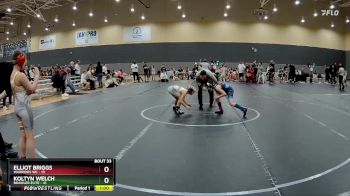 80 lbs Round 7 (10 Team) - Elliot Briggs, Warriors WC vs Koltyn Welch, Brawler Elite