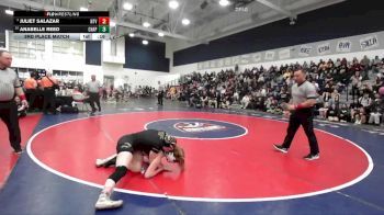 135 lbs 3rd Place Match - Anabelle Reed, Chaparral vs Juliet Salazar, Northview
