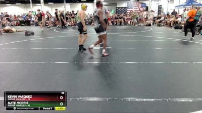 98 lbs Round 2 (4 Team) - Kevin Vasquez, Savage WA Black vs Nate Morris, Grease Monkey`s