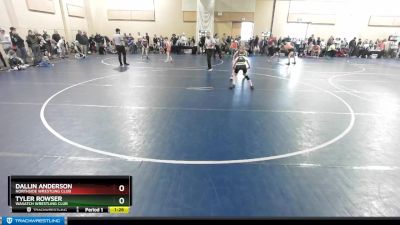 85 lbs Cons. Round 2 - Tyler Rowser, Wasatch Wrestling Club vs Dallin Anderson, Northside Wrestling Club