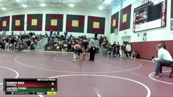 165 lbs 3rd Place Match - Robert Bess, Brookside vs Hayden Stark, Wadsworth