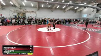 130 lbs Champ. Round 2 - Ryan Donovan, Mead vs Lillian Barr, Cleveland
