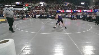 A - 157 lbs 1st Place Match - Luke Knaub, Laurel vs Aaron Schmitz, Sidney / Fairview