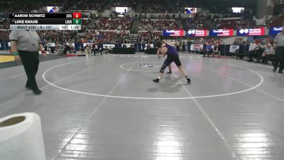 A - 157 lbs 1st Place Match - Luke Knaub, Laurel vs Aaron Schmitz, Sidney / Fairview