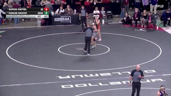 130 lbs 3rd Place Match - Hadlee Kracht, Bon Homme/Scotland/Avon vs Sophia Knittel, Ipswich