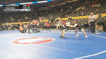126 Class 2 lbs Cons. Round 2 - Blaine Bergthold, Southern Boone vs Logan Bates, Excelsior Springs