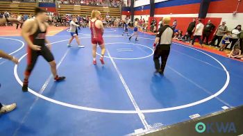 195 lbs Quarterfinal - Mason Turner, Hilldale Youth Wrestling Club vs Brohk Townley, Pawhuska Elks Takedown