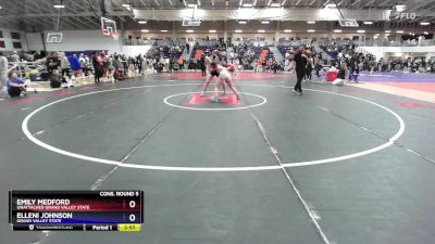 145 lbs Cons. Round 5 - Emily Medford, Unattached Grand Valley State vs Elleni Johnson, Grand Valley State