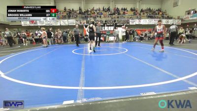 100 lbs Rr Rnd 2 - Jonah Roberts, HURRICANE WRESTLING ACADEMY vs Brooks Williams, Tulsa Blue T Panthers