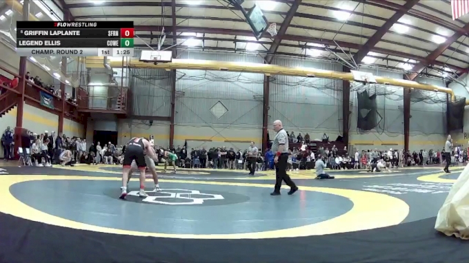 157 lbs Champ. Round 2 - Griffin Laplante, St Francis vs Legend Ellis ...