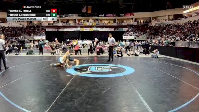 5A 145 lbs 3rd Place Match - James Luttrell, Cleveland vs Diego Archibeque, Rio Rancho