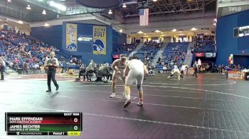 285 lbs Cons. Round 7 - Mark Effendian, Faith Christian Academy vs James Bechter, Northfield Mt Hermon