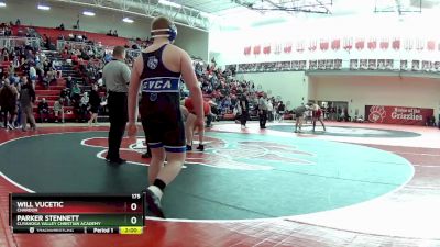 175 lbs Round 1 - Will Vucetic, Chardon vs Parker Stennett, Cuyahoga Valley Christian Academy