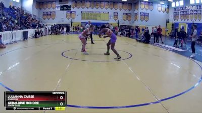 139 lbs Semifinal - Geraldine Honore, South Dade vs Julianna Caisse, Riverdale