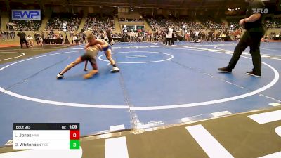 73 lbs Quarterfinal - LeBrae Jones, HURRICANE WRESTLING ACADEMY vs Donnie Whitenack, Tiger Trained Wrestling