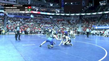 1A-126 lbs Champ. Round 2 - Owen Becerra, Missouri Valley vs Dawson Jacobsen, Central Springs