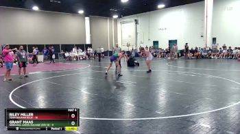 150 lbs Round 1 (16 Team) - Grant Maas, Nebraska Green Machine (Dev B) vs Riley Miller, Team Nauman Blue