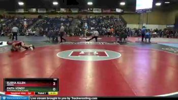 118 lbs Cons. Round 2 - Elisha Allen, Arvada vs Faith Vondy, Severance High School