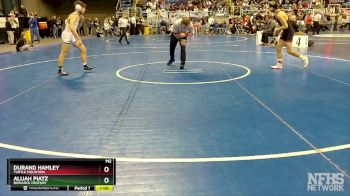 121 lbs Cons. Round 2 - Alijah Piatz, Bismarck Century vs Durand Hamley, Turtle Mountain