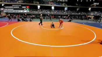 6A 150 lbs Cons. Semi - Alexander Barros, Lewisville Hebron vs Luke Burgar, Southlake Carroll