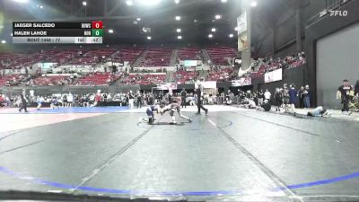 77 lbs 3rd Place Match - Halen Lahoe, Thermopolis Wrestling Club vs Jaeger Salcedo, Sandpoint Legacy Wrestling Clu