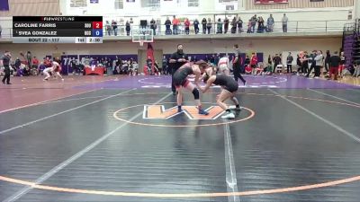 117 lbs Quarterfinal - Svea Gonzalez, Umpqua Community College vs Caroline Farris, Southern Oregon University