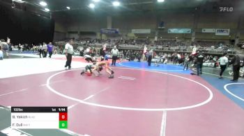 102 lbs Semifinal - Brayden Yakich, Black Fox Wrestling Academy vs Forest Dull, Mattime