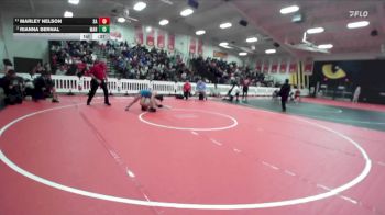 130 lbs 5th Place Match - Marley Nelson, Santa Ana vs Rianna Bernal, Marina