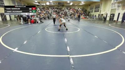 110 lbs Quarterfinal - Kaeli Gonzalez, Corona Del Mar vs Yensy Victoriano, Perris
