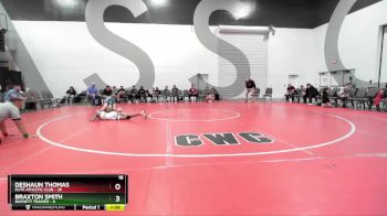 105 lbs Placement Matches (8 Team) - Braxton Smith, Burnett Trained vs Deshaun Thomas, Elite Athletic Club
