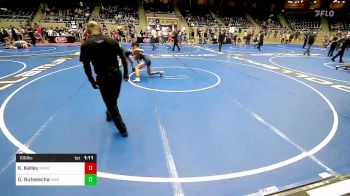 106 lbs Semifinal - Kaleb Kelley, Pryor Tigers vs Donovan Butseecha, HURRICANE WRESTLING ACADEMY