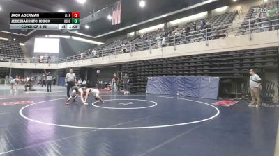 130 lbs Consi Of 8 #2 - Jack Aderman, Allegany vs Jebediah Hitchcock, Hedgesville