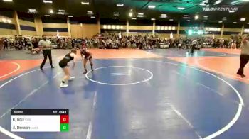 109 lbs Consi Of 8 #1 - Kylee Golz, Reign WC vs Aryan Benson, Camas WC