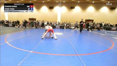 113 lbs Cons. Round 1 - Connor Burns, Pennsylvania vs Owen Vigue, Maine
