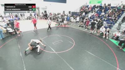 144 lbs Champ. Round 1 - Atlas Windrath, OCRTC vs Nathan Le, Hillcrest High School Wrestlin
