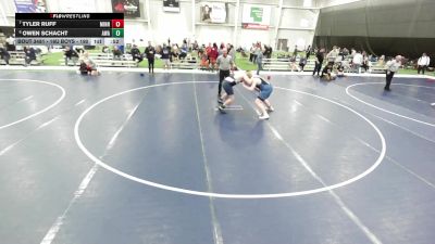 16U Boys - 215 lbs Cons. Round 2 - Tucker Miller, Farmington Mat Rat Wrestling Club vs Garrett Cowan, MATPAC Wrestling Club