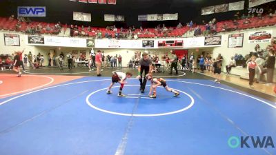 55 lbs 3rd Place - Lachlan Forrest, Vinita Kids Wrestling vs Tracen Goins, Pocola Youth Wrestling